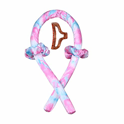 HAOSHICS Heatless Curling Rod Headband, Lazy Curler Set, No Heat Silk Curls Headband Sleep In Overnight, Soft Foam Hair Rollers Wave Hair Curlers DIY Hair Styling Tools for Long Medium Hair