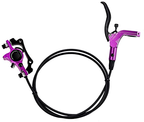 Fahrrad Hydraulische Bremse Set Rad Stoppen Fitting Fahrrad Fittings Universal Professionelle Fahrrad Zubehör Scheibenbremsen Kit, Violett, Bremse hinten rechts