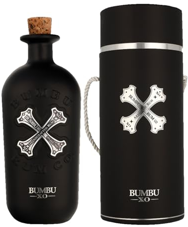 BUMBU XO Panama Rum in edler Geschenk-Box, 18 Jahre gereift, Sherry Cask Finish, Aromen von Vanille & Eichenholz, Geschenk-Set, 40% Vol, 0,7 Liter