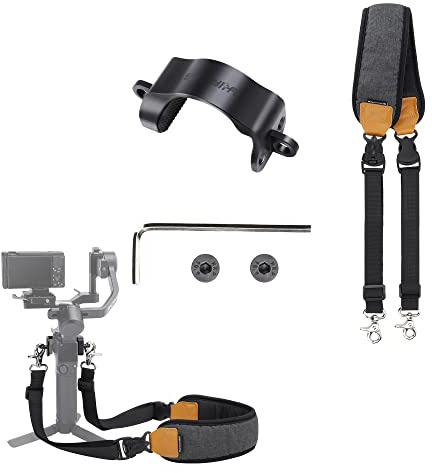 Fututech Lanière Réglable pour DJI RS3 Mini Sangle Bandoulière pour Gimbal Nacelle Courroie de Cou pour Stabilisateur Accessoires Lanyard