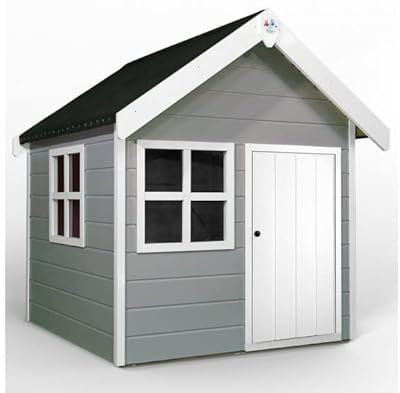 Tinkerbel Wooden Playhouse - (Pebble Grey)