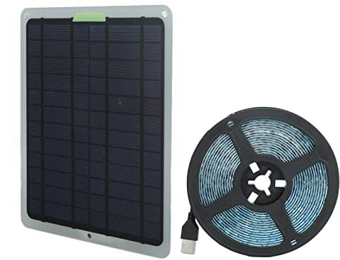 WGFOIP 20W Full Spectrum Solar Power Lamp LED 5V IP65 Waterproof Solar Plant Grow Light Strip for Garden Greenhouse