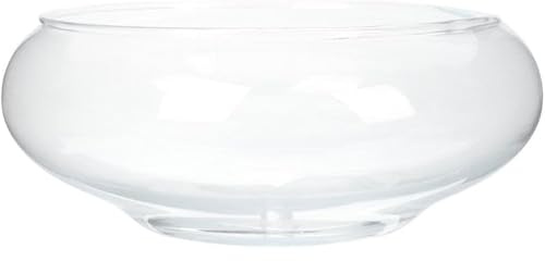 Tadoiooy Blumentöpfe, Lotusschüssel Pflanzer, 6 Zoll runde Lotusblumenschale, klare Wasserschüssel, dekorative Glasschale für Blumen Sukkulente Hydroponic Plant Fish Home Decor