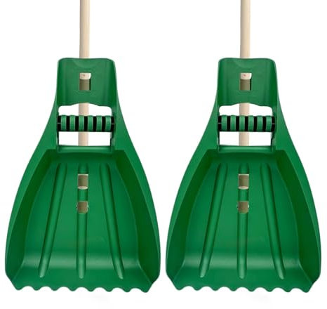 Lot de 2 ramasse-feuilles, le moyen le plus facile de garder vos espaces extérieurs bien rangés - Râteau à main - Fournitures de nettoyage de jardin ergonomiques - Pince à feuilles pour feuilles