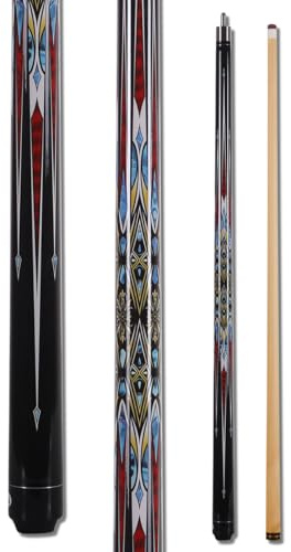 Teekerwang 58 Inch13mm 19oz/20oz Maple Billiard Stick Pool Cue Set, Canadian Maple Professional Billiard Pool Cue Stick Set, Billiard Cue Stick (Model B (20))