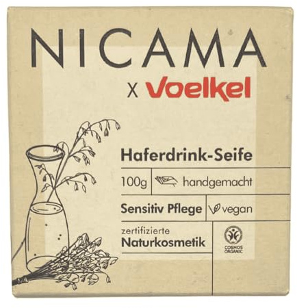 Duschseife  Haferdrink-Vanille - Seife – 100g - Nicama - Naturseife - COSMOS