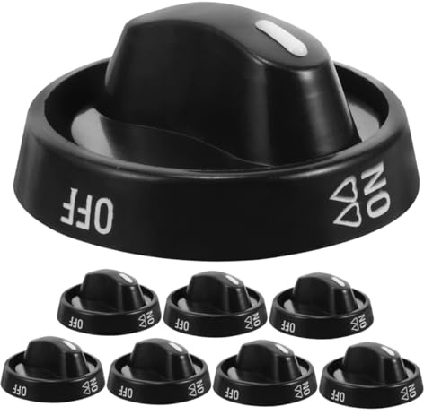 SHINEOFI 8 Pièces Boutons de Remplacement Universels pour Électriques de Durables pour Facile des Plaques de Cuisson Fours