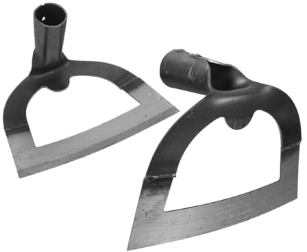 Yardenfun 2 Piezas Azada Hueca de Acero Inoxidable Herramienta de Deshierbe para Jardinería y Cortadora Afilada para Aflojar Suelo y Eliminar Hierbas Diseño Ergonómico para Prolongado
