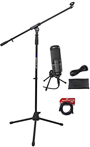 Audio Technica AT2020USB + Plus USB mic W/uscita cuffie + treppiede + XLR