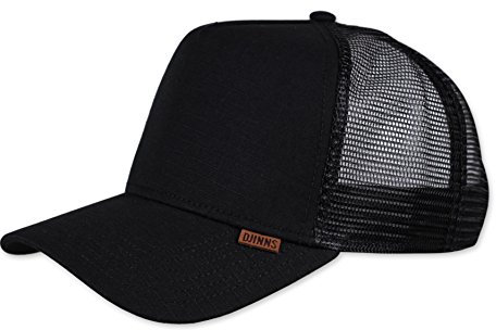 Djinns Trucker Cap HFT M-RIBSTOP Black Schwarz, Size:ONE Size