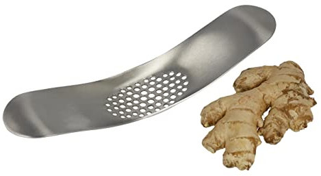 Lantelme Knoblauchpresse aus Edelstahl spülmaschinenfest für müheloses Pressen und Schneiden von Knoblauch und Ingwer Knoblauchwippe Ingwerpresse Knoblauch Ingwer zerkleinerer Küchenhelfer