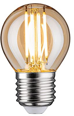Paulmann 28713 LED Lampe Filament Tropfen 4,7W Leuchtmittel dimmbar Gold 2500K Goldlicht E27