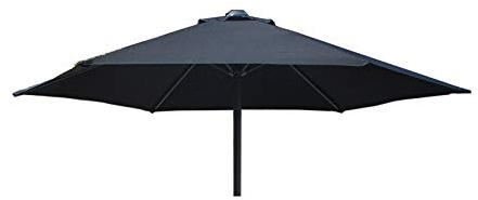 TFS Replacement Parasol Fabric Canopy for Standard, Cantilever & Balcony Parasols (2m 6arm, Black)