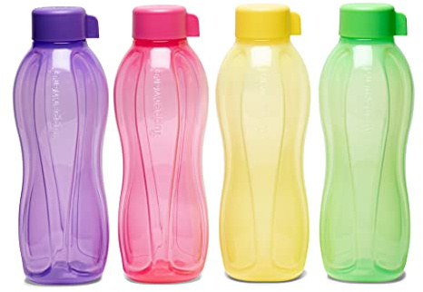 Tupperware Aquasafe 1l Edelstahl Bottle 4pc