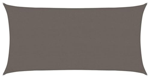 vidaXL Toldo Parasol Lona Protector Solar Sombra de Patio Jardín Terraza Balcón Parque Infantil Exterior de Vela Gris Antracita HDPE 160 g/m² 2,5x5 m