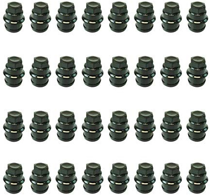 Mgpro Wheel Lug Nut Cap Black Plastic Set of 32 for Silverado 1500 1999-2006 2010,for Silverado 1500/1500HD/2500HD/3500 Classic 2007,for Silverado 1500HD 2001-2003 2005-2006 Truck