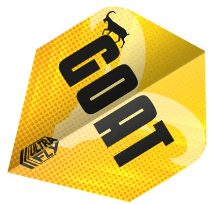Unicorn Ultrafly Dart-Flights, Bergziegen-Design, Standard-Plus-Form, Ultra-strapazierfähiges 100-Mikron-Polyester-PET