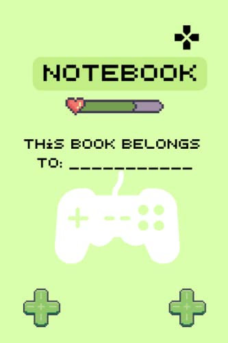 Gaming Notebook: Retro styled colorful gaming Notebook and journal