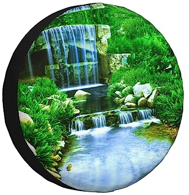 Wasserfall fließende DownSpare Reifenabdeckung 16 Zoll Dekorative Reifenschoner Mode Rad Reifenschutz für Auto SUV LKW