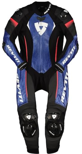 Revit Xena 4 Tuta in pelle da moto monopezzo da donna, nero/blu, 44