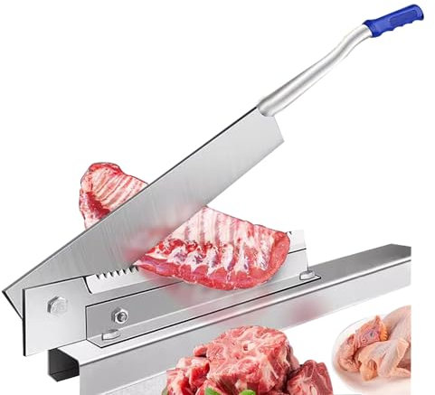 CANGMING Macchina da Taglio Ad Ossa in Acciaio Ispessito, Macchina da Taglio delle Osso per La Casa, Design Integrato di Denti da Fresatura,35CM
