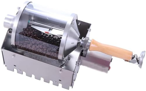 Electric Coffee Bean Roaster, Stove-Top Coffee Roaster Machine, Capacity 100~400G, High Capacity Quartz Glass Bin, Multi-purpose Electric Heating Tube Baking Machine, for Baking Coffee, Raw Beans