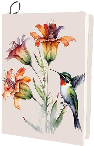 CRASPIRE Funda para Libro Elástica con Diseño Floral Lavable Reutilizable Tela de Nailon Grande Protector de Libros de Poliéster Envolturas Elásticas para Cuadernos 9.4x15.7 Pulgada Adecuadas para la