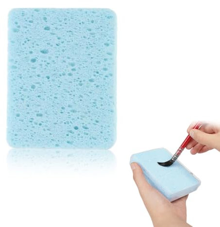 1 Stück Schwämmchen Schule Aquarell-Reinigungsschwamm Wasserabsorbierender Malschwamm Rechteckige Zeichenschwämme Synthetische Künstlerschwämme Für Malerei Kunsthandwerk Keramikbedarf,Blau