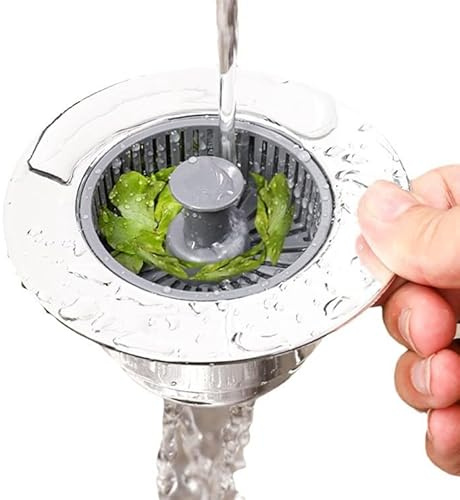 AstraGlam Bouchon d'évier de cuisine universel pour évier de cuisine - Panier d'évier de cuisine - Passoire pratique pour votre évier de cuisine