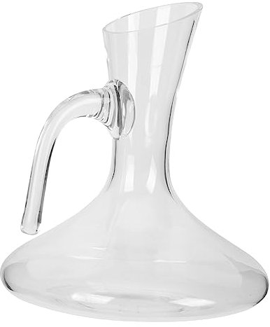Cabilock Decantador De Vino De Vidrio Grande Divisor Inclinado, Jarra Transparente, Diseño Liviano y Práctico Para Uso Doméstico Licor, Adecuado Para Vino Tinto y Brandy