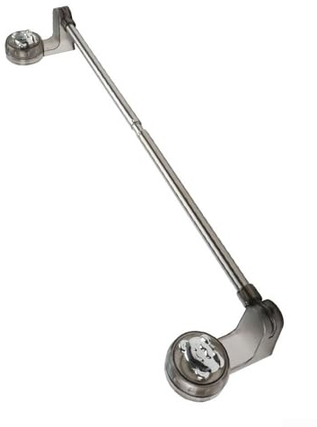 Eawfgtuw Barra portasciugamani con ventosa regolabile, supporto estensibile per bagno, doccia, cucina, montaggio a parete, rack rimovibile nero 30-60 cm (50-100 cm)