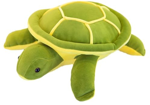 Xiyocadt Schildkröte Kuscheltier,Stofftier Schildkröte,Jumbo Meeresschildkröte Kuscheltier Mit Flauschigem Fell Grünes Cartoon Stofftier,Für Kinder Mädchen Jungengeschenk Geburtstag (45cm)