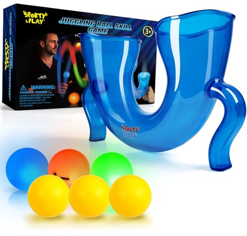 LED Light-Up Juggling Toy – Creative Skill Challenge Game with Cool Trick Play, Helps Improve Coordination and Juggling Skills, Fun Indoor or Outdoor Gift for Boys & Girls Ages 8–14, Teens and Adults