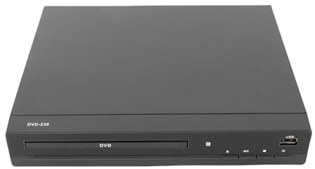 XUMIUZIY HDMI DVD Player for TV Projector, All Region CD DVD Player with Remote Control with USB Port, 1080P Upscaling, Supports NTSC and PAL (GB Plug)