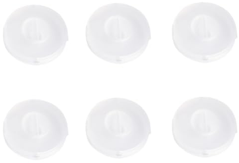 STAHAD Set da 6 Avvolgicavo USB Ruotabile in Plastica Trasparente 6,3x1,7 Cm, Scatola Portacavi Compatta per Auricolari, Computer e Usb, Organizzatore Cavi per Viaggi, Casa e Ufficio