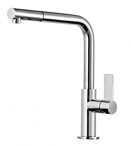 ART PLATINO VIOLA 2 Wege Wasserhahn Chrom, Designer Küchenarmatur Spültischarmatur Blue Water Waschtischarmatur Waschbecken Einhebelmischer Hochdruckarmatur mit ausziehbarer Brause