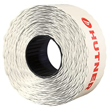 10 Rollen Preisetiketten 26x12 Sato/Samark weiss ablösbar | 15.000 Etiketten | Preisauszeichner Etiketten | HUTNER