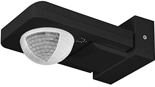 ORNO CR-259 Sensor de Movimiento para Exteriores con Sensor Crepuscular 360 Grados 1200W MAX. Compatible con LED Impermeable IP65 (Negro)