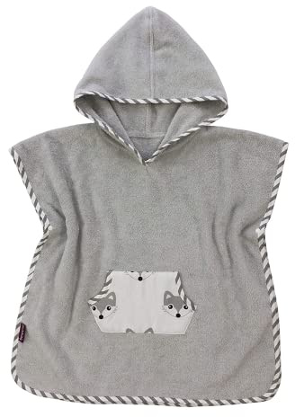 Puckdaddy® Badeponcho Foxi, Fuchs-Design, Kapuze, Frottee