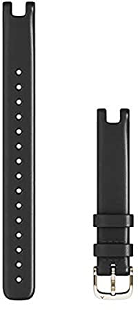 Garmin Wechselarmband 14mm, passend für die Lily (nicht Lily2), Schwarz/Silber