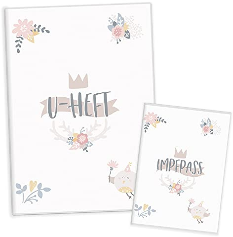 HIMMEL.HERZ.PAPIER® U-Heft-Hülle inkl. Impfpass Hülle - 3- teiliges Set - Hochwertige Hülle für Untersuchungsheft und Impfpass deines Kindes - Märchen