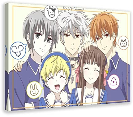 Anime Fruit Basket Poster 23 Canvas Poster Wall Art Decor Print Picture Paintings for Living Room Bedroom Decoration Frame-style 20x30inch(50x75cm)