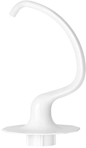 Dough Hook K5ADH Replacement for KitchenAid 6 Quart Bowl-Lift Stand Mixer, Dough Hook Replacement for KitchenAid 6QT Bowl-Lift Professional 600 Series Mixers, White