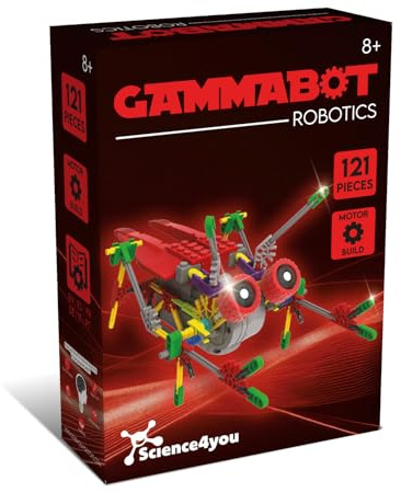 Science4you Robotique Gammabot - Kit de Construction de Robot pour Enfants, Construisez Votre Propre Robot avec ce Kit, Robotique avec 122 pièces, Gammabot Jouets Éducatifs pour Enfants 8 9 10+