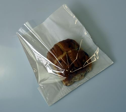 Thompson Cooper Ltd - 1000 7 x 7 Film Front Bags Clear Window Cellophane Cake Paper Bags
