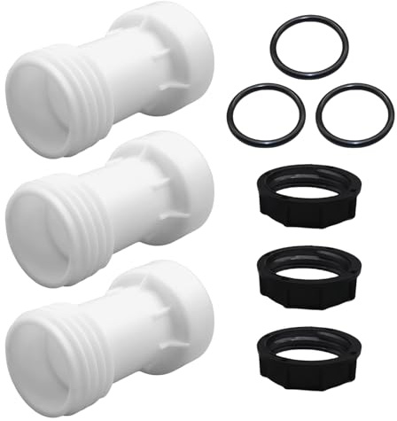 Accessoires de réservoir IBC, 3 adaptateurs IBC S60 x 6, extension, accessoires de conteneur IBC avec joint, connecteur IBC pour réservoir d'eau de pluie, tuyau d'arrosage