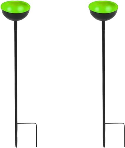2 Stück Wasser Futterstationen, Bewässerungsstation, Schmetterlings Becher Für Garten Durstiger , Bienenfutterspender Mit Abnehmbaren Metallpfählen Für Outdoor Garten