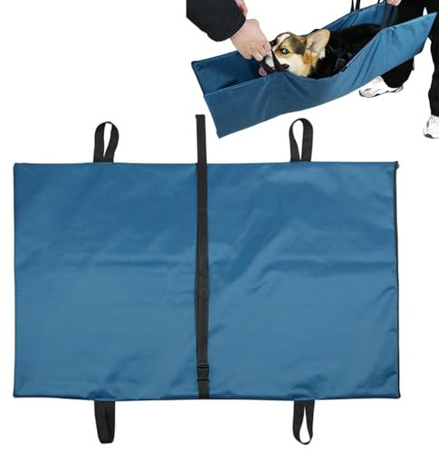 Dmuzsoih Transporttrage für Haustiere, Transporttrage für Haustiere - Abnehmbare, wasserdichte Ganzkörper-Hebegurttrage mit Sicherheitsgurt - Tragbare Transportbox für große ältere Hunde und Katzen,