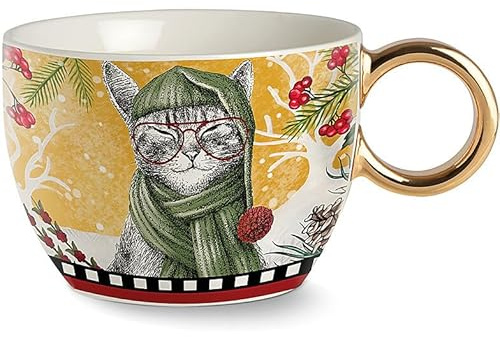 Egan Tazza Colazione Natalizia Gatto, con Una capacità di 530 ml. La referenza è: 120118