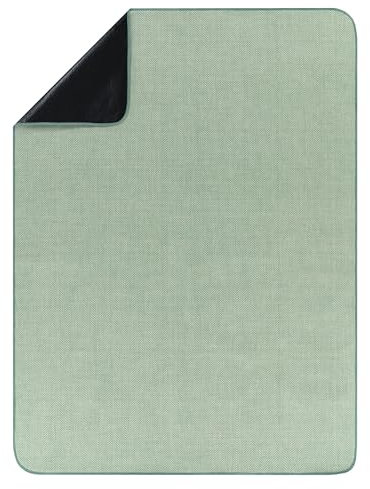 Paco Home Picknickdecke Outdoor wasserdicht - Faltbar & leicht, Sand- & schmutzabweisend - Stranddecke Camping Garten Festival Decke, Farbe:Grün, Größe:150x200cm
